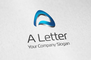 Letter A logo vector icon