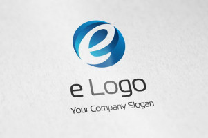Letter E logo vector icon